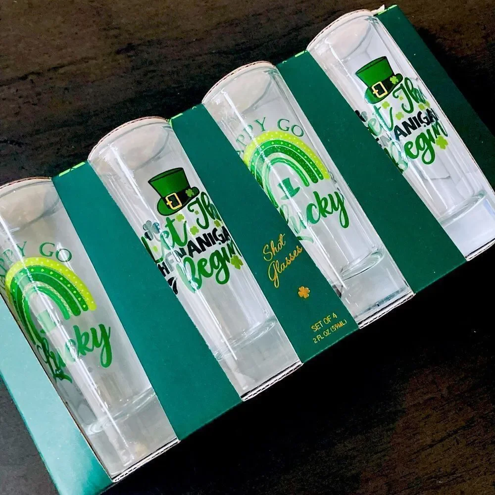 St. Patrick’s Day 4-pc Shot Glasses Set